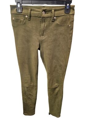 7 For All Mankind Olive Green Skinny Jeans